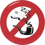 NUOVA RADE Nálepka so symbolom Zákaz fajčenia Ø 80 mm