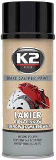 K2 BRAKE CALIPER PAINT farba na brzdové strmene a bubny čierna 400 ml