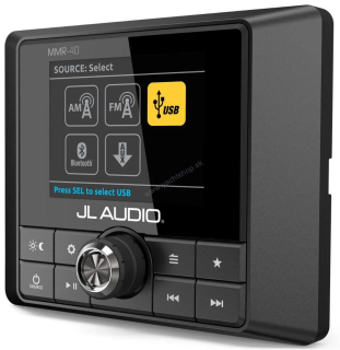 JL AUDIO MMR-40 Káblový, plne funkčný sieťový ovládač NMEA 2000® s plnofarebným LCD displejom na použitie s MediaMaster®
