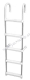 TREM Rebrík s oblúkom 18 cm, dĺžka 146 cm, 5 schodíkov