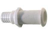 MTM Vypúšťací otvor s hadicovým výstupom plastový biely 25 mm / 100 mm