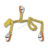 Záchranné lano NIROSTA elastické - 3 karabíny