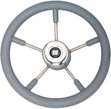ULTRAFLEX V57G volant z nerezovej ocele s polyuretánovou rukoväťou šedou