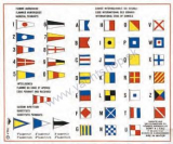Nalepovacia karta so znakmi signálnych vlajok 170 x 130 mm