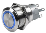 HELLA MARINE Spínač tlakový typ klaksón s LED indikátorom modrý
