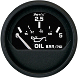 FARIA Ukazovateľ tlaku oleja 0-5 bar, 52 mm, čierny