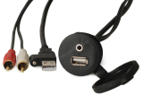 FUSION kombinácia konektorov USB a 3.5mm stereojack pre rádia