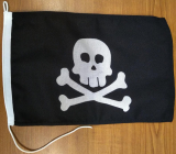 Vlajka - pirátska čierna 20 x 30 cm 
