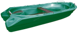 ARMOR FALCO 12 Plastový veslársky čln zelený s drevenou podlahou