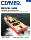 CLYMER Manuál MERCRUISER Zabudované motory 1964-1985 a 1986-1987 TR + TRS modely