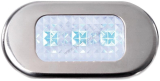OSCULATI Stropné svetlo z polykarbonátu 3 modré LED diódy