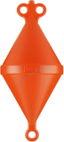 CANSB Špicatá bója z plastu s tromi otvormi 15 liter oranžová