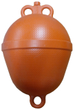 CANSB Bója na kotvenie, plastová, priemer 25 cm, 8 liter, oranžová