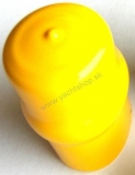 Ochranný kryt na guľu ťažného zariadenia žltý