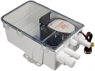 EUROPUMP Automatická odtoková kúpeľňová bilge pumpa v boxe 24 V