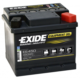 EXIDE gélová štartovacia batéria ES450,  12 V, 40 Ah, 280 A