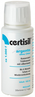 CERTISIL Argento ca 1.000F bez chlóru - dezinfekcia pitnej vody - kvapky 100 ml