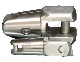 Obratlík kotevnej reťaze nerezový s otočným kĺbom pre 6-8 mm reťaz
