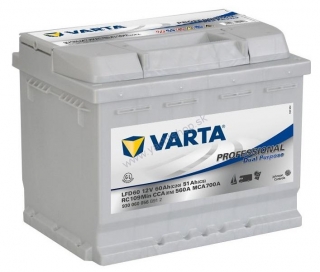 VARTA Trakčná batéria Professional Dual Purpose (Deep cycle) 60Ah, 12V, LFD60
