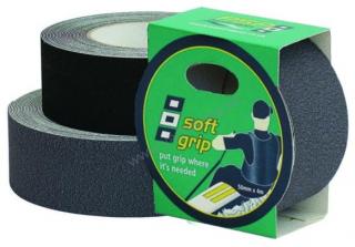PSP Soft grip tape, pogumovaná textilna nepremokavá páska 50 mm x 4 m sivá