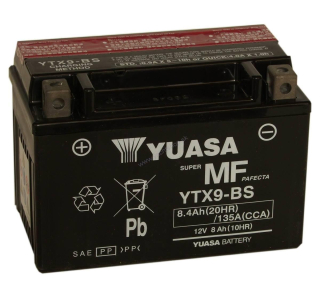 YUASA Motobatéria (originál) YTX9-BS, 12V, 8,4 Ah, 120 A