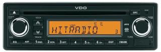 VDO Radio RDS, MP3, USB, CD, 12 V