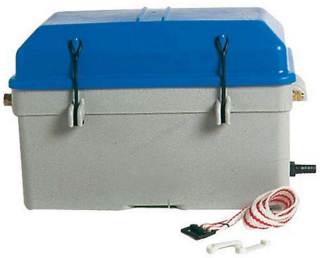 Box na uloženie 12 V batérie prevedenie modrá / šedá