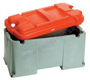 OSCULATI Box na uloženie veľkokapacitnej 12 V batérie prevedenie šedá / oranžová