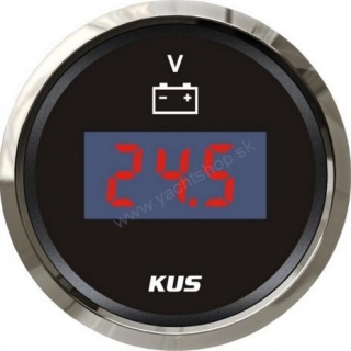 KUS Voltmeter digitálny 8-32 V čierny 52 mm