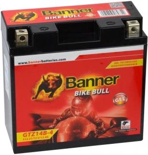 BANNER Bike Bull GEL GTZ14B-4, 12AH, 12V (YT14B-BS)
