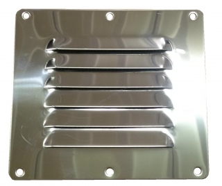 Ventilačná miežka so sitkom - nerezová oceľ - 115 x 127 mm