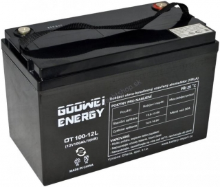 GOOWEI Trakčná GEL batéria ENERGY OTL100-12, 100 Ah, 12 V