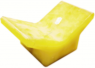 TREM Predná V nárazová guma žltá na príves 100 x 100 mm
