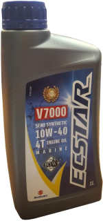 SUZUKI ECSTAR V7000 SEMI SYNTHETIC 10W-40, 4T Motorový marine olej 1 L