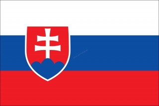 LAMPER Vlajka Slovensko nálepka označenie na loď 15 x 22,5 cm