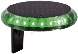 LONAKO LED signalizačné svetlo so slnečným nabíjaním zelené