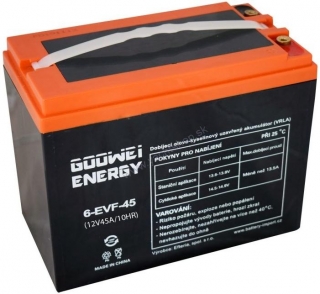 GOOWEI Trakčná GEL batéria ENERGY 6-EVF-45, 45 Ah, 12 V