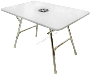 OSCULATI Obdĺžnikový skladací palubný stôl s podstavcom 110 x 60 cm