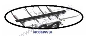 AUTOCAR Lyžiny 140 cm pre prívesný vozík P400, P415
