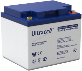 ULTRACELL UCG45-12 (12V - 45Ah), VRLA-GEL trakčná batéria