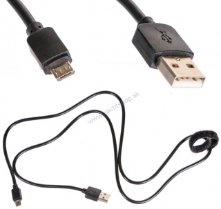 4CARS DÁTOVÝ A NABÍJACÍ KÁBEL USB / MICRO USB, 1 M