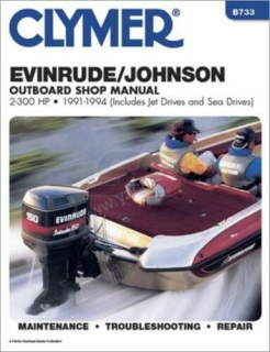 CLYMER Manuál EVINRUDE/JOHNSON 2-300 HP Štvortaktné motory 1991-1994 Jet, Sea