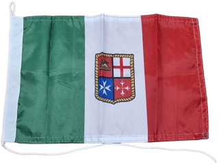Vlajka - Taliansko s erbom