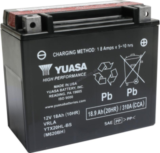 YUASA Motobatéria (originál) YTX20HL-BS, 12 V, 18 Ah