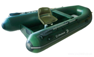 OCEANSOUTH Lodná sedačka FISCHERMAN sklopná s vankúšmi a podstavcom zelená - set