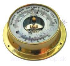 Nerezový barometer s viditeľným ústrojenstvom a tekutinovým tepl