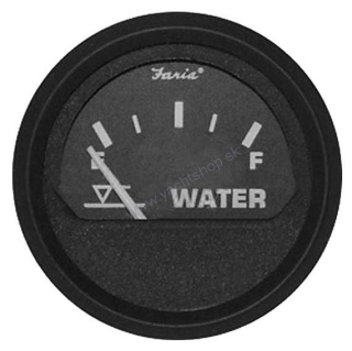 FARIA Ukazovateľ stavu vodnej nádrže E-F, 12 V, 52 mm, čierny